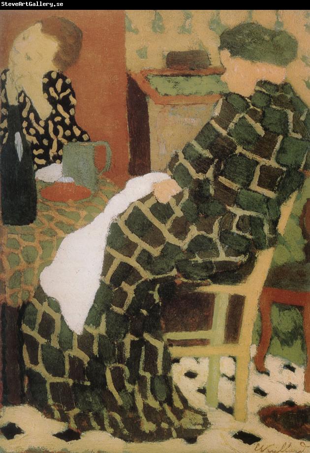 Edouard Vuillard Table of the mother and daughter